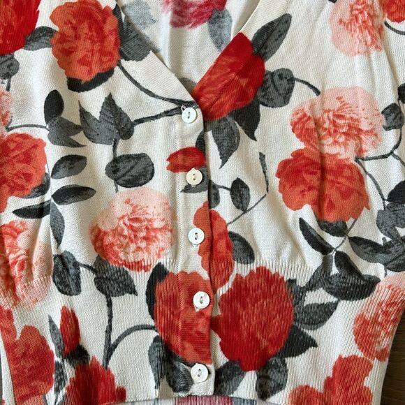 Cropped floral sweater - Picture 2 of 6